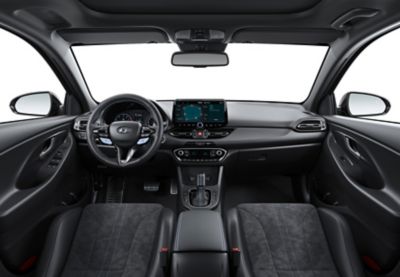 Interior view of the new Hyundai i30 N performance hatchback.